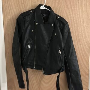 Faux leather jacket